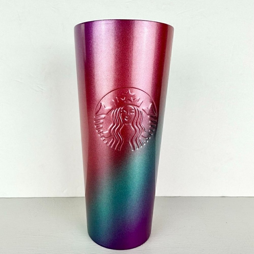 Starbucks Ombre Swirl Spring Release 2022 Limited Edition Cup 24oz No Lid